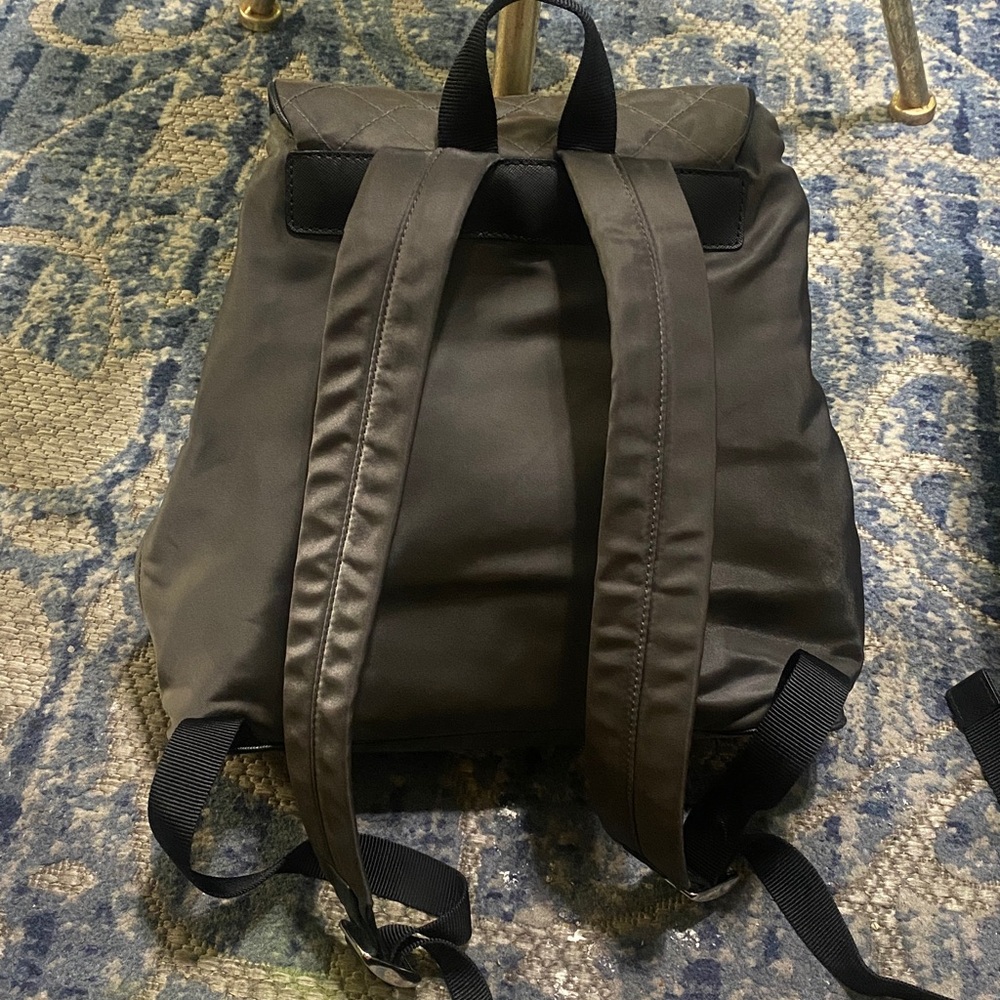 Michael Kors Quilted Charcoal Backpack - Picture 2 of 7